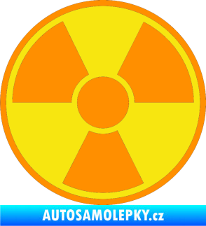 Samolepka Radioactive barevný oranžová