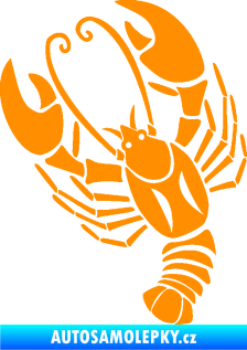 Samolepka Rak 005 levá oranžová
