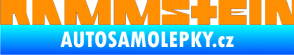 Samolepka Rammstein 001 oranžová