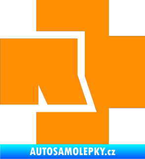 Samolepka Rammstein 002 oranžová