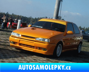 Samolepka Renault 19 - přední oranžová