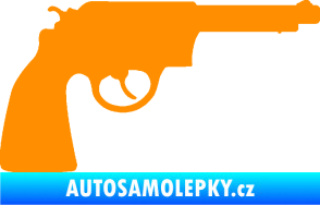 Samolepka Revolver 002 pravá oranžová