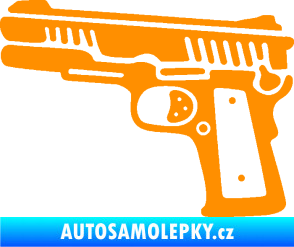 Samolepka Revolver 003 levá oranžová