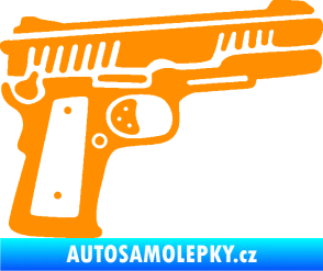 Samolepka Revolver 003 pravá oranžová