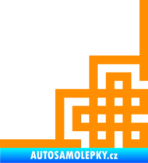 Samolepka Rohová samolepka 001 levá oranžová