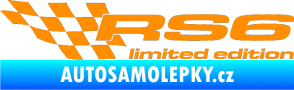 Samolepka RS6 limited edition levá oranžová