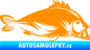 Samolepka Ryba 003 pravá oranžová