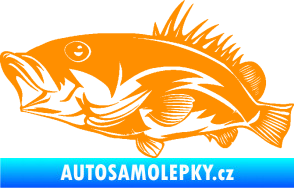 Samolepka Ryba 004 levá oranžová
