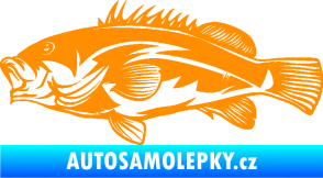 Samolepka Ryba 005 levá oranžová