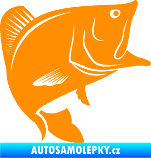 Samolepka Ryba 009 pravá oranžová