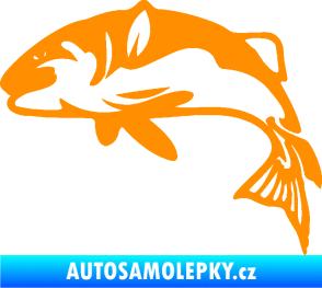 Samolepka Ryba 010 levá oranžová