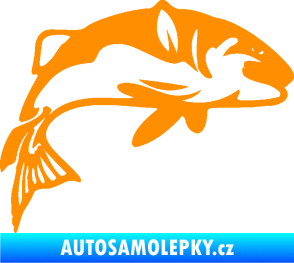 Samolepka Ryba 010 pravá oranžová