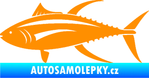 Samolepka Ryba 013 levá tuňák oranžová