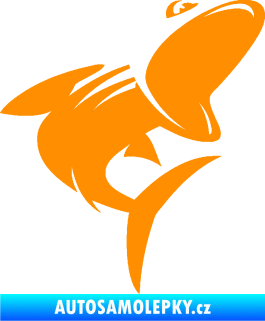 Samolepka Ryba 016 pravá oranžová