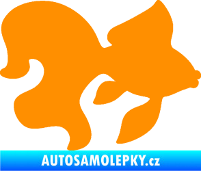 Samolepka Ryba 019 pravá závojnatka oranžová