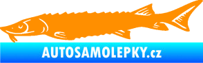 Samolepka Ryba 020 levá jeseter oranžová