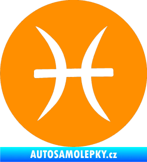Samolepka Ryby 001 - horoskop oranžová