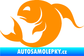 Samolepka Ryby 002 levá oranžová