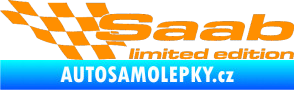 Samolepka Saab limited edition levá oranžová