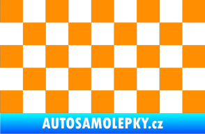 Samolepka Šachovnice 001 oranžová