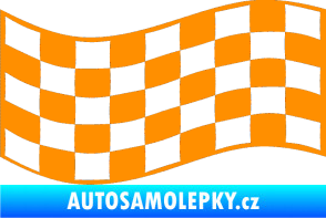 Samolepka Šachovnice 010 oranžová