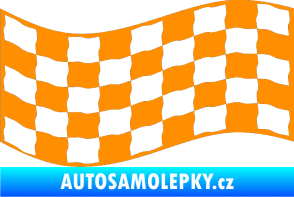 Samolepka Šachovnice 012 oranžová