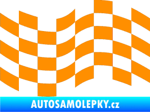 Samolepka Šachovnice 022 oranžová