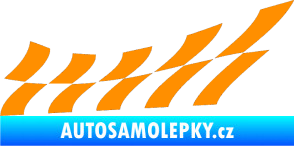 Samolepka Šachovnice 029 oranžová