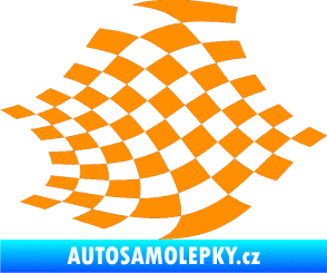 Samolepka Šachovnice 031 oranžová