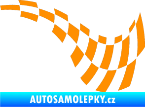 Samolepka Šachovnice 035 oranžová