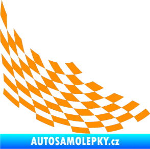 Samolepka Šachovnice 040 oranžová