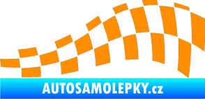 Samolepka Šachovnice 045 oranžová