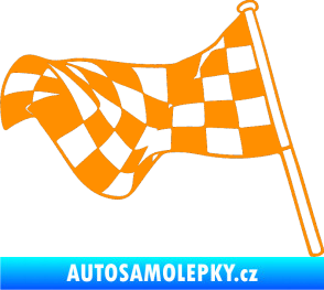 Samolepka Šachovnice 052 oranžová