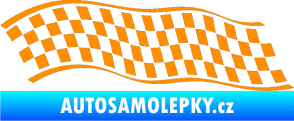 Samolepka Šachovnice 057 oranžová