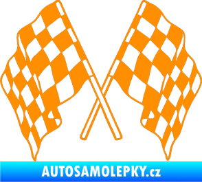 Samolepka Šachovnice 062 oranžová