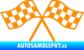 Samolepka Šachovnice 065 oranžová