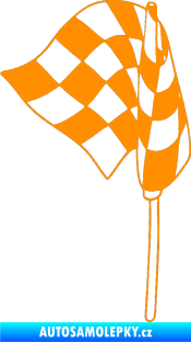 Samolepka Šachovnice 068 oranžová