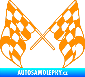 Samolepka Šachovnice 070 oranžová