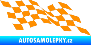 Samolepka Šachovnice 076 oranžová