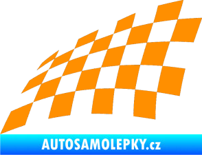 Samolepka Šachovnice 077 oranžová