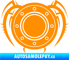 Samolepka Samolepka na víčko od nádrže 001 oranžová