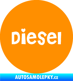 Samolepka Samolepka na víčko od nádrže 006 diesel oranžová