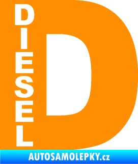 Samolepka Samolepka na víčko od nádrže 010 diesel oranžová