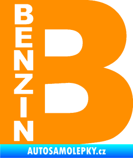 Samolepka Samolepka na víčko od nádrže 011 benzín oranžová