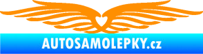 Samolepka Samolepka na zadní okno 002 srdce oranžová