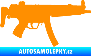 Samolepka Samopal 001 pravá oranžová