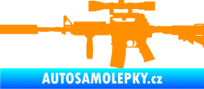Samolepka Samopal 006 levá oranžová