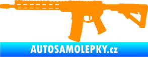 Samolepka Samopal 007 levá oranžová