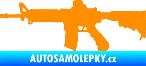 Samolepka Samopal 009 levá oranžová