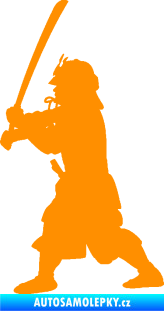 Samolepka Samuraj 001 levá oranžová